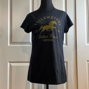 Yellowstone Dutton Ranch Black Tee